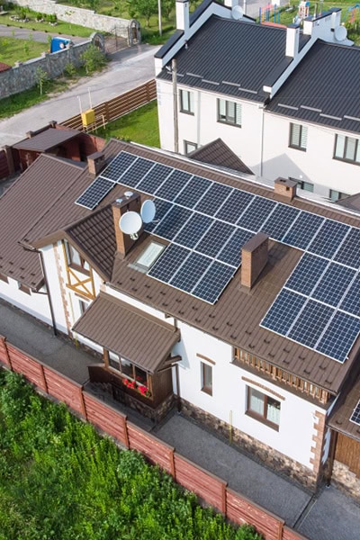 Tom's Electrical Services Solar PV Installation Roof with Solar Panels